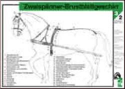 Zweisp�nner-Brustblattgeschirr