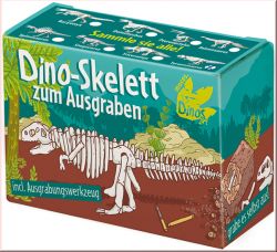 Dino-Skelett zum Ausgraben