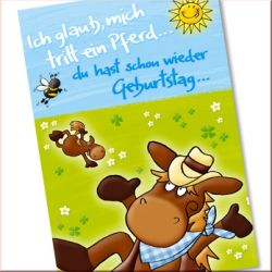 Ich glaub mich tritt ein Pferd...