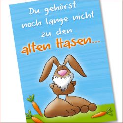 Du geh�rst noch lange nicht zu den alten Hasen