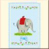 Gru�karte BabyGl�ck - Elefant