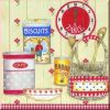 Cottage Pantry red Lunch Servietten