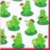 Froggy Friends red Lunch Servietten