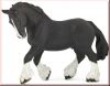 Shire Pferd schwarz Papo
